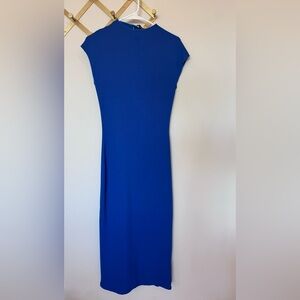 Zara Blue Midi Bodycon Dress
